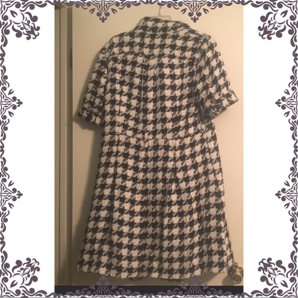 Houndstooth Pea Coat - Picture 2 of 2